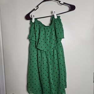 Torrid Emerald Green Smocked Crop Top